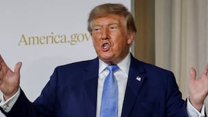 US President Donald Trump attends National Design Studio launch event for America.gov, a new AI-powered government website, at the Mellon Auditorium in Washington, D.C., US, September 29, 2026. REUTERS/Jonathan Ernst