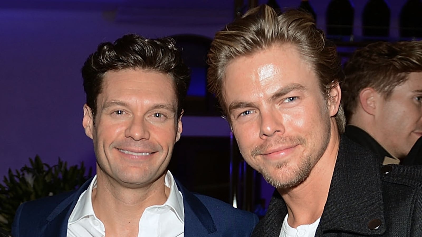 LAS VEGAS, NV - JANUARY 20: Michael Chow. Eva Chun Chow, Ryan Seacrest and Derek Hough arrive at Mr Chow Caesars Palace following the debut of JENNIFER LOPEZ: ALL I HAVE on January 20, 2016 in Las Vegas, Nevada. (Photo by Denise Truscello/WireImage)