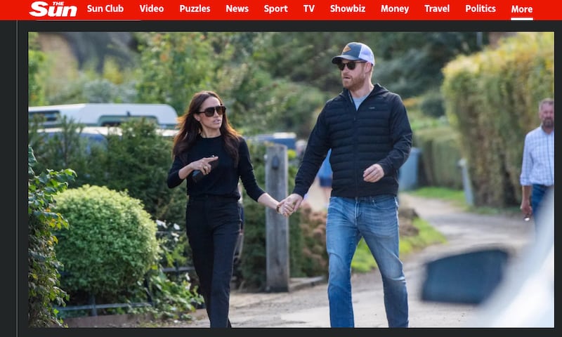 How the photos appear on The Sun website. Are they too sharp to be genuine spur-of-the-moment snaps?