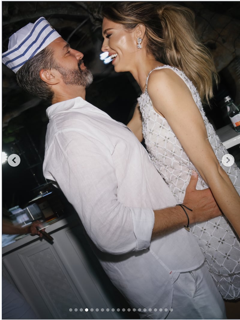 One of the photos Bettina Trump posted while firing back about the oligarch paying for her wedding extravaganza.