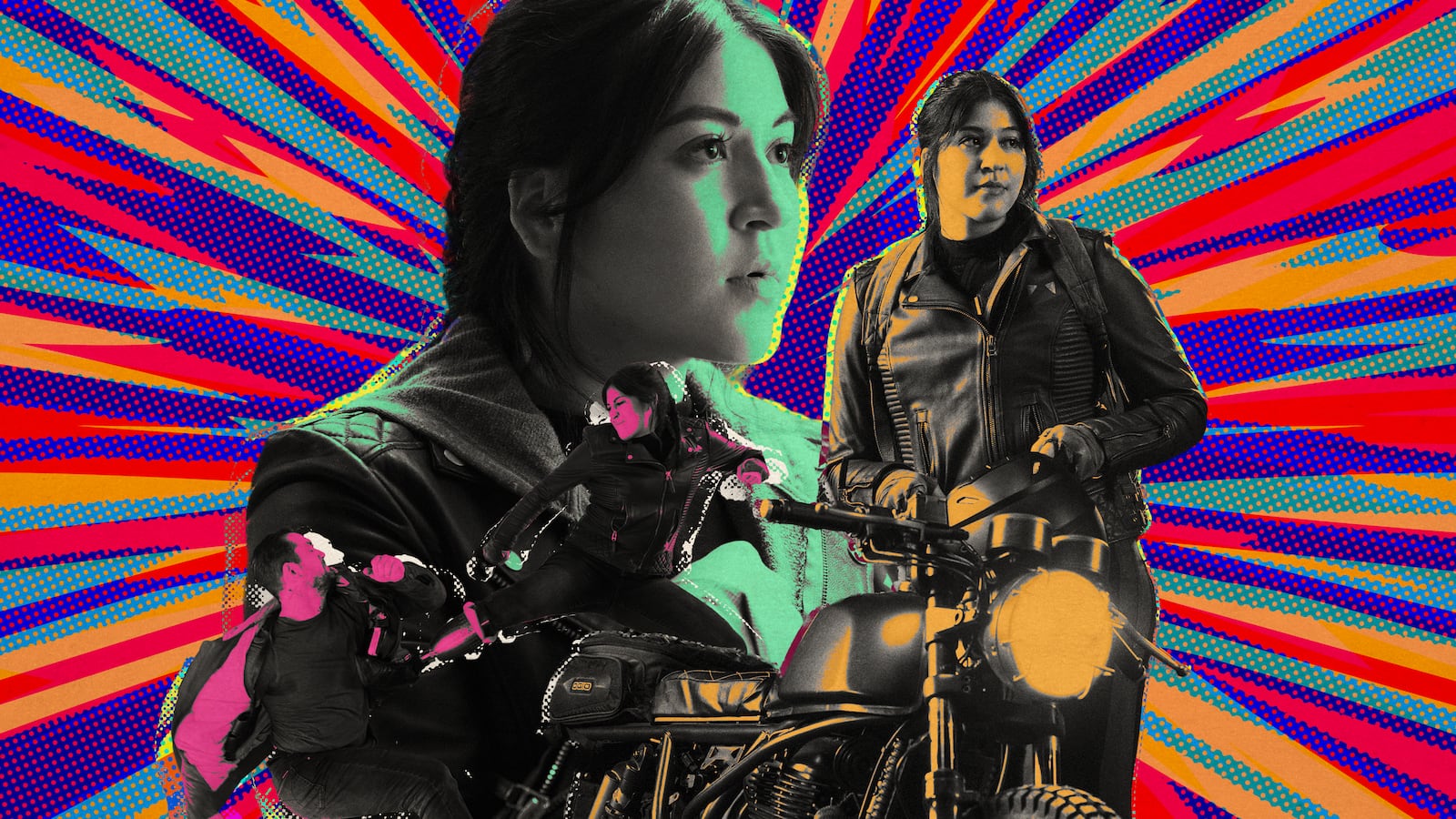 A photo illustration of Alaqua Cox in Echo.