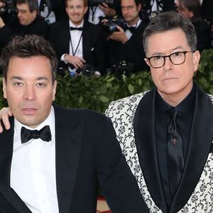 Jimmy Fallon and Stephen Colbert.