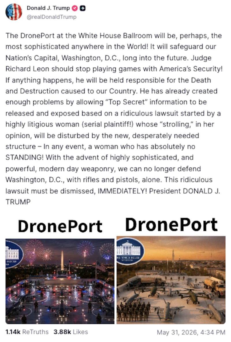 Trump Truth ballroom