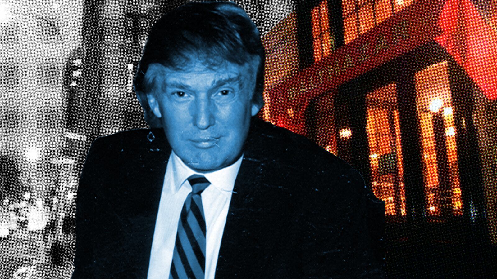 Donald Trump vintage photo illustration