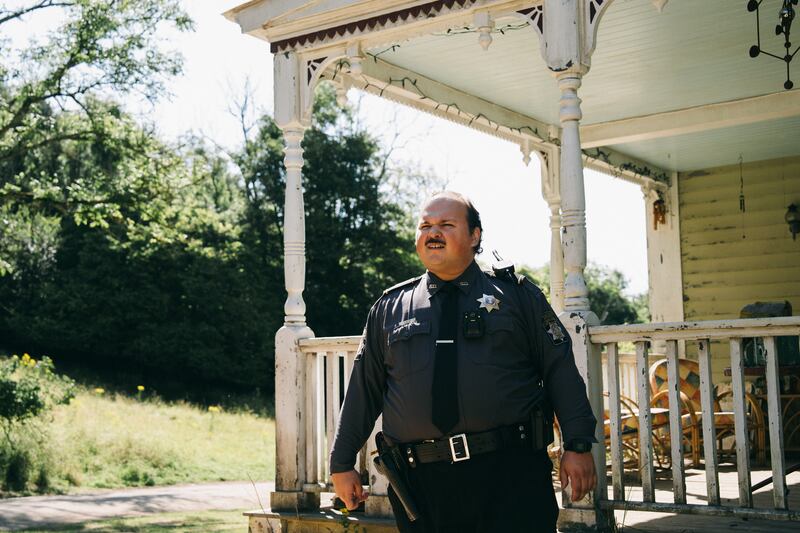 Comedian Stavros Halkias plays a supporting role in “Bugonia.”