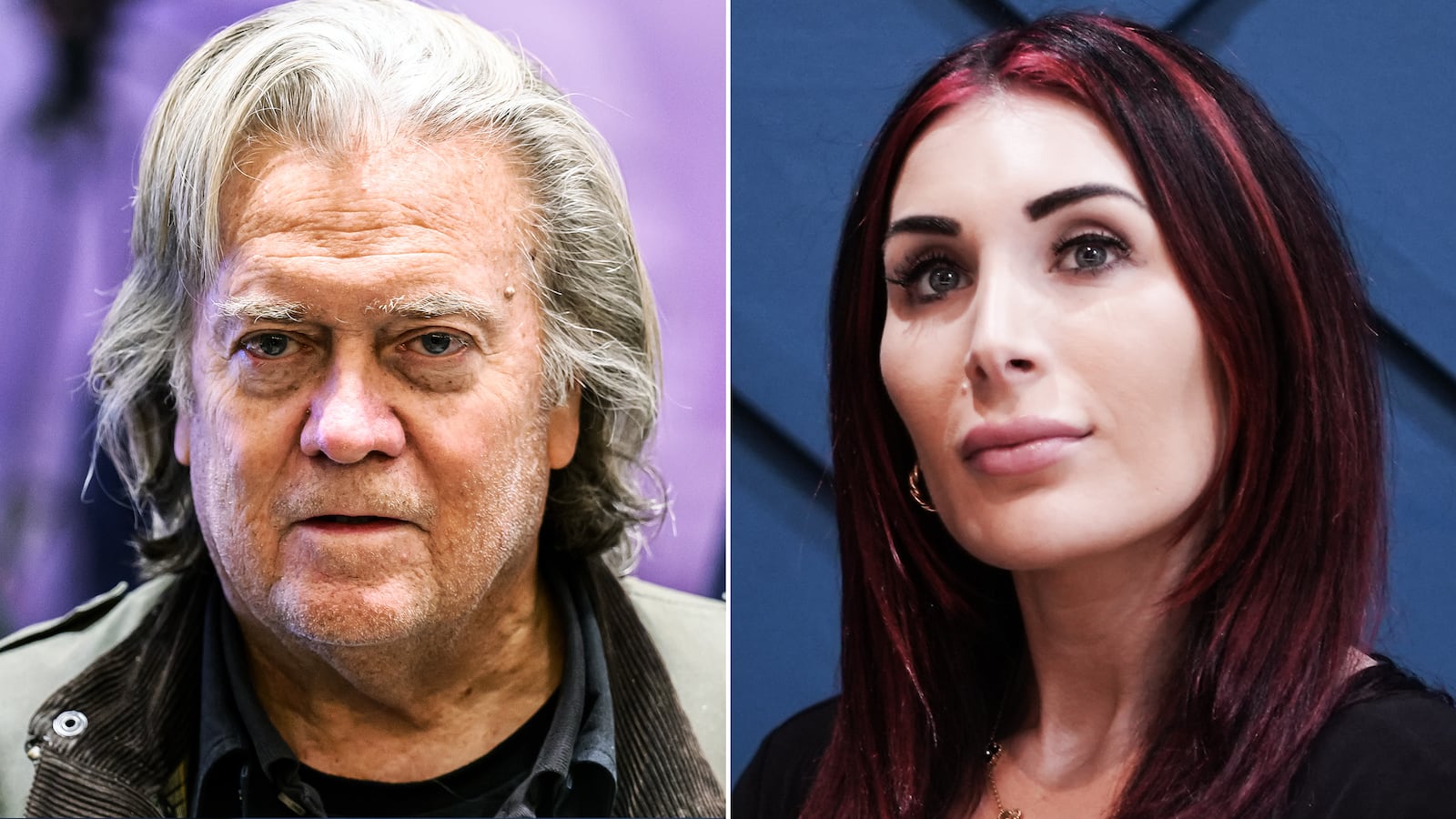 Steve Bannon and Laura Loomer