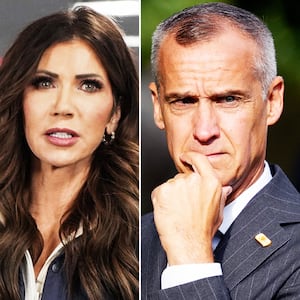 Kristi Noem, Corey lewandowski, and Greg Bovino.