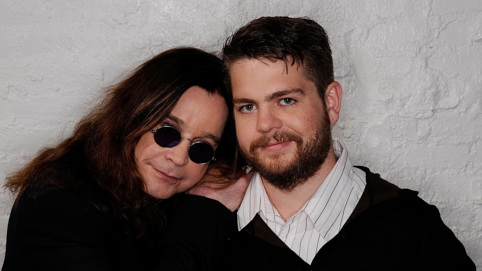 NEW YORK, NY - APRIL 25: (L-R) Ozzy Osbourne and son, producer Jack Osbourne visit the Tribeca Film Festival 2011 portrait studio on April 25, 2011 in New York City.