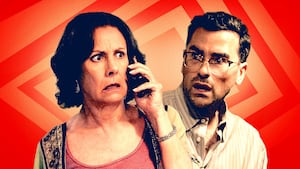 Laurie Metcalf and Dan Levy in "Big Mistakes"