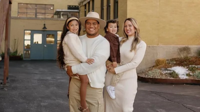 Arthur Folasa Ah Loo and his family