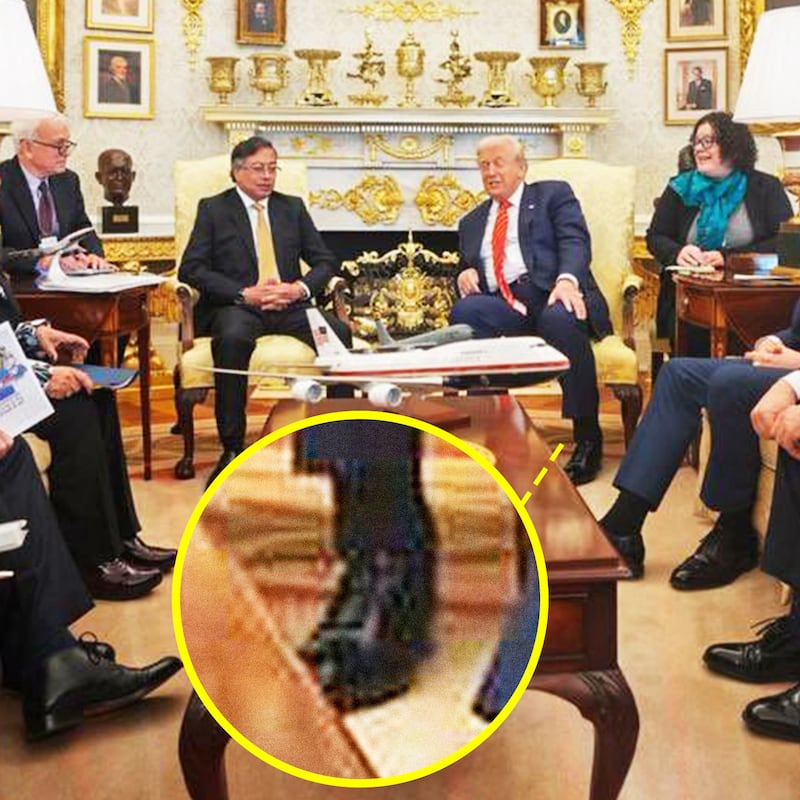 President Donald Trump meets with the Colombian Presiden Gustavo Petro during an official meeting at the Oval office in Washington D.C, on Feb. 3, 2026.