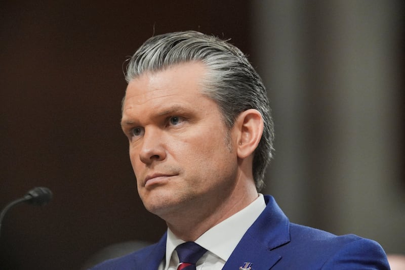 U.S. Defense Secretary Pete Hegseth listens during a Senate Armed Services Committee hearing on U.S. President Donald Trump's FY2027 budget request for the Department of Defense on Capitol Hill in Washington, D.C., U.S., April 30, 2026. REUTERS/Ken Cedeno