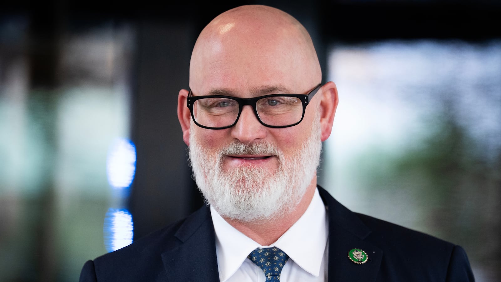 Rep. Derrick Van Orden, R-Wis., leaves a meeting of the House Republican Conference at the Capitol Hill Club on Tuesday, July 15, 2025.