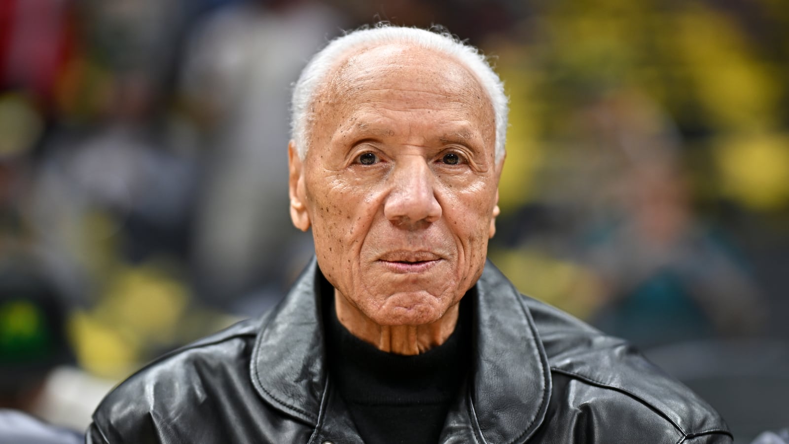 NBA legend Lenny Wilkens attends the Rain City Showcase game between the Portland Trail Blazers and the LA Clippers at Climate Pledge Arena on October 11, 2024 in Seattle, Washington. The LA Clippers won 101-99.