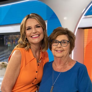 Savannah Guthrie and her mother, Nancy Guthrie, on set of the 'Today' show in 2023.