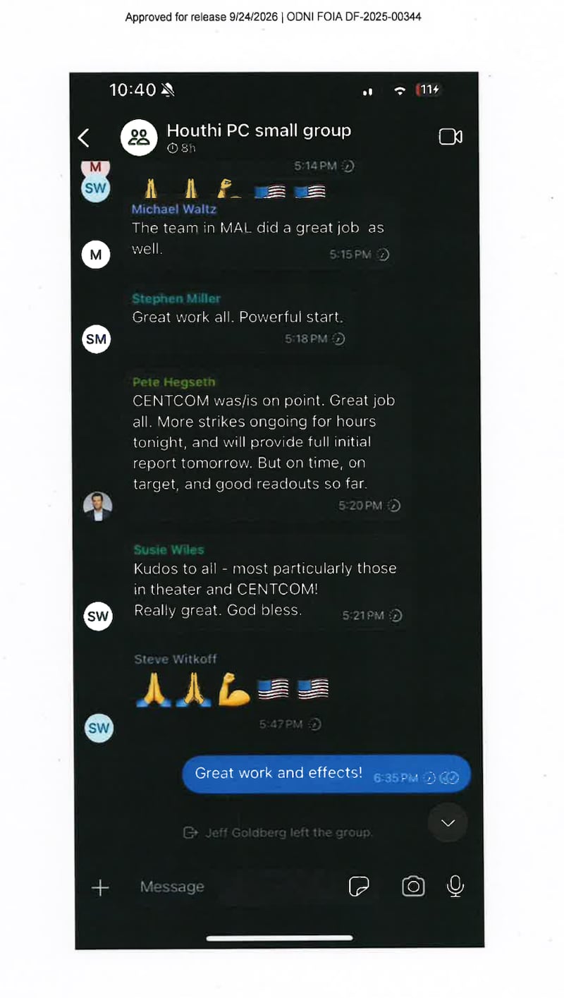 The Atlantic’s Jeffrey Goldberg was added to a “Houthi PC small group” with top officials in the Trump administration, who did not realize he was in the chat until he left it.