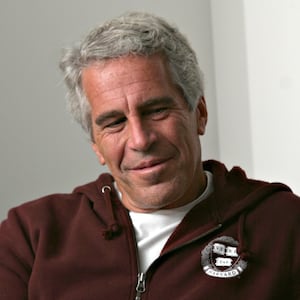 Billionaire Jeffrey Epstein in Cambridge, MA on 9/8/04. Epstein is connected with several prominent people including politicians, actors and academics. Epstein was convicted of having sex with an underaged woman. (Photo by Rick Friedman/Rick Friedman Photography/Corbis via Getty Images)