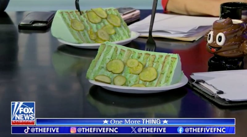 Pickle cake served up on The Five.