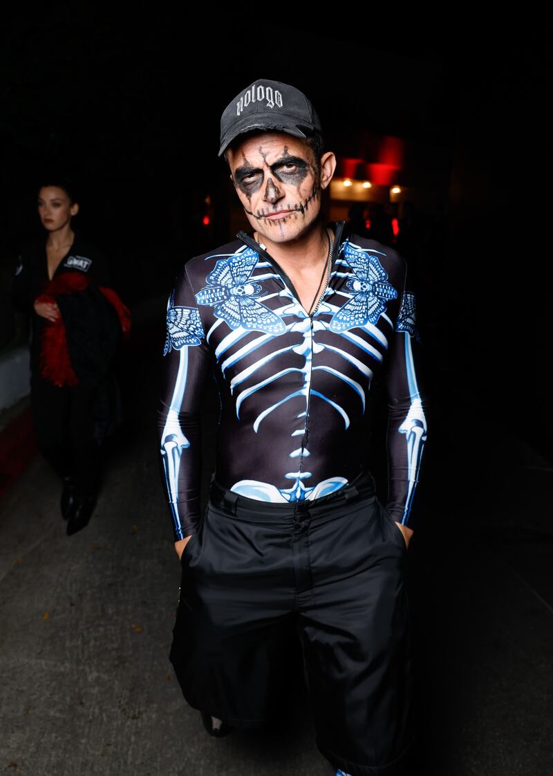 LOS ANGELES, CA - OCTOBER 31: Orlando Bloom is seen arriving to the Vas J Morgan and Michael Braun 2025 annual Halloween party on October 31, 2025 in Los Angeles, California.  (Photo by Rachpoot/Bauer-Griffin/GC Images)