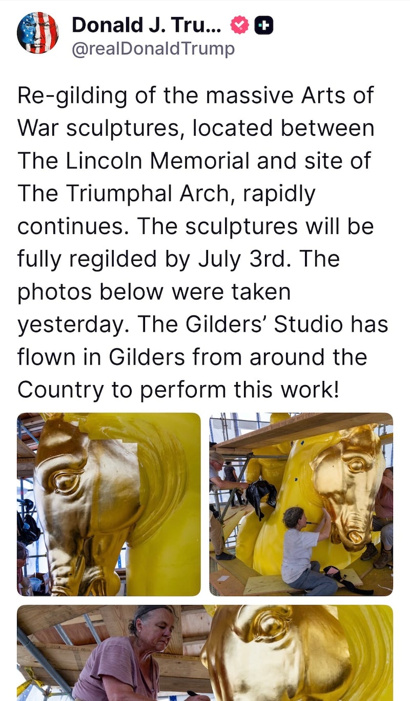 The project was meant to be completed by July 3 in time for Independence Day celebrations.