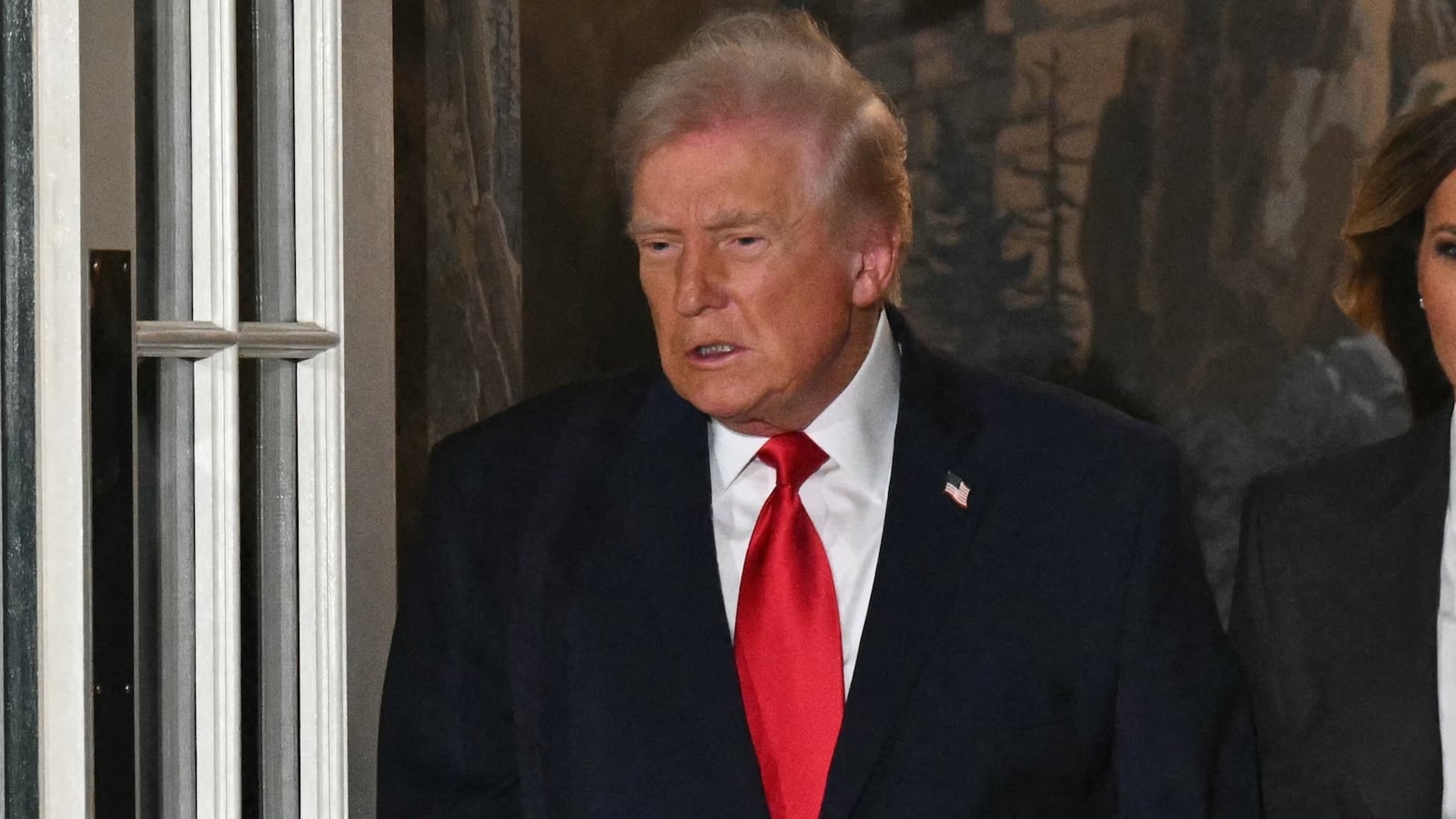 Trump and the first lady leave the White House for the Capitol for the State of the Union address.