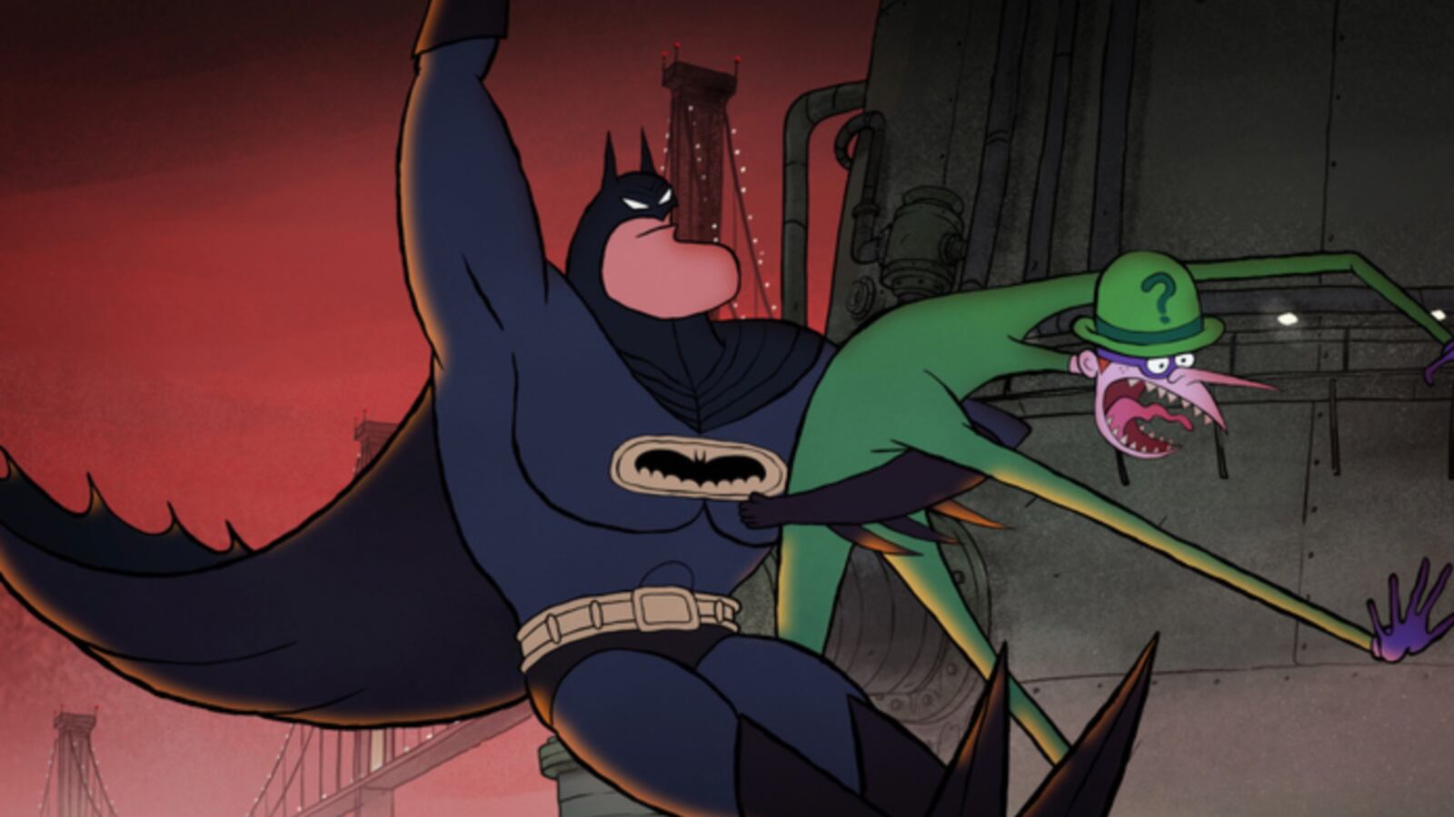Photo still of Batman in "Merry Little Batman"