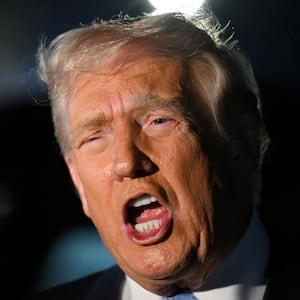 U.S. President Donald Trump speaks to reporters before boarding Air Force One on November 16, 2025 at Palm Beach International Airport in West Palm Beach, Florida.