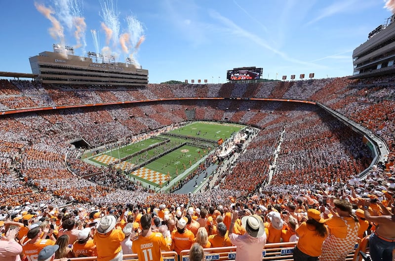 Who can find Trump in this sea of orange?