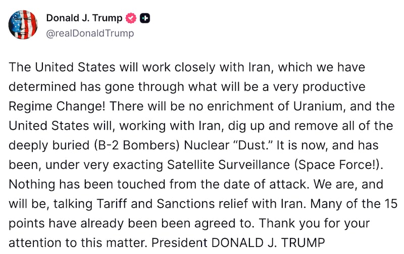 Trump's Wednesday morning patch-up job.