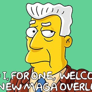 Kent Brockman as a CNN news anchor.