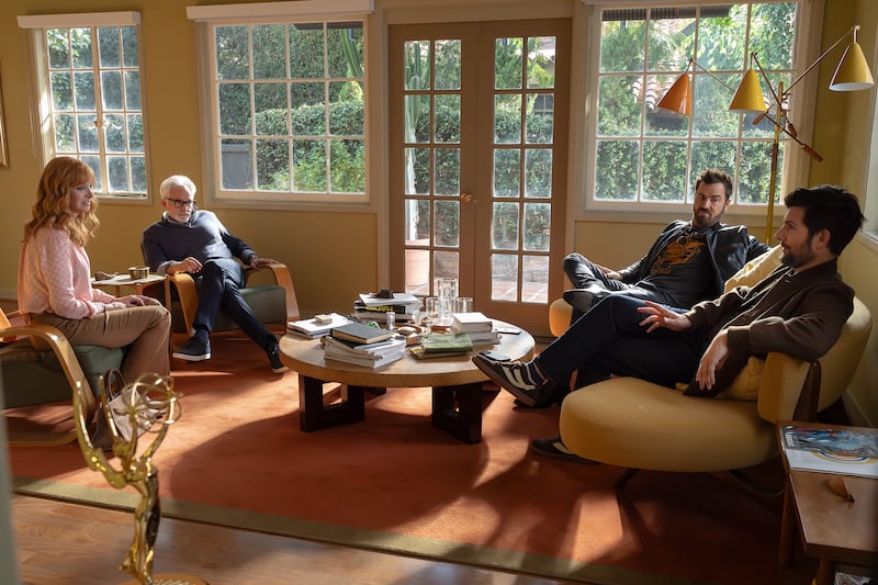 Lisa Kudrow, Bradley Whitford, Justin Theroux, and Adam Scott in 'The Comeback'