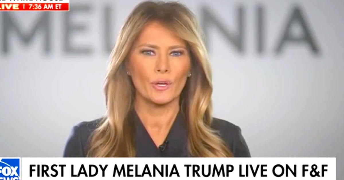 Melania Makes Awkward Plea for Unity Before Plugging Her Movie on Fox