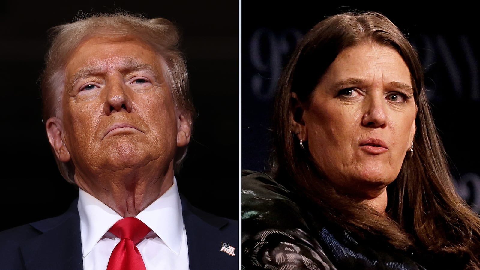 Donald Trump and Mary Trump.