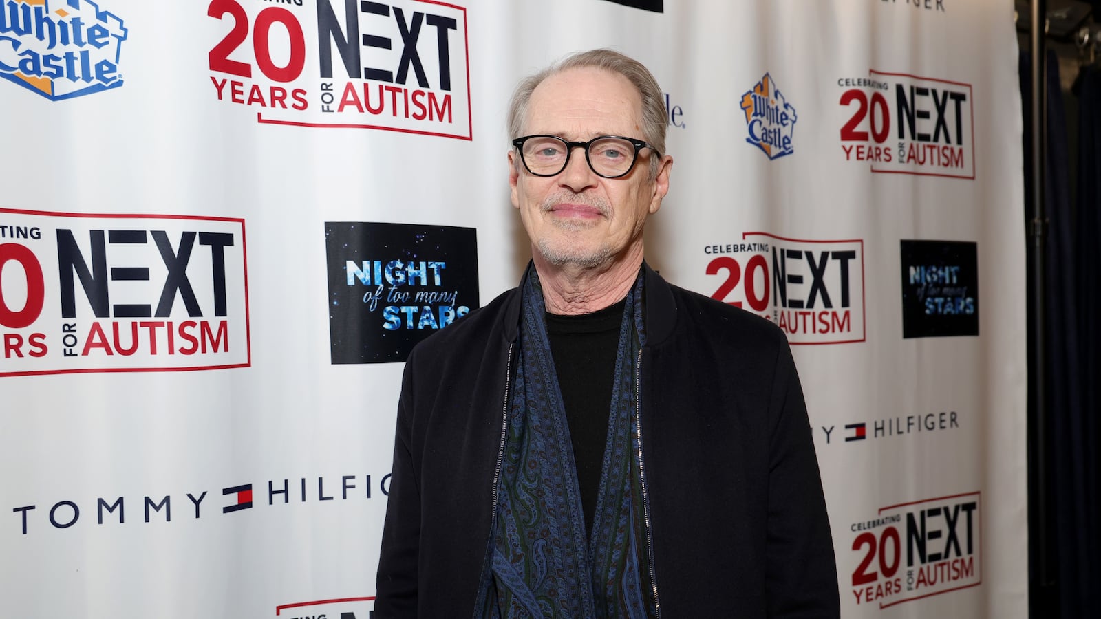 Steve Buscemi attends 2023 Night of Too Many Stars benefiting NEXT for AUTISM at Beacon Theatre on December 11, 2023 in New York City.