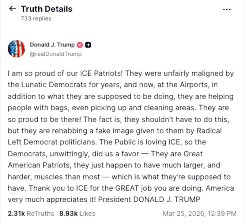 Donald Trump truth social