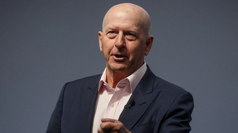 Goldman Sachs CEO David Solomon speaks during the Goldman Sachs Investor Day.