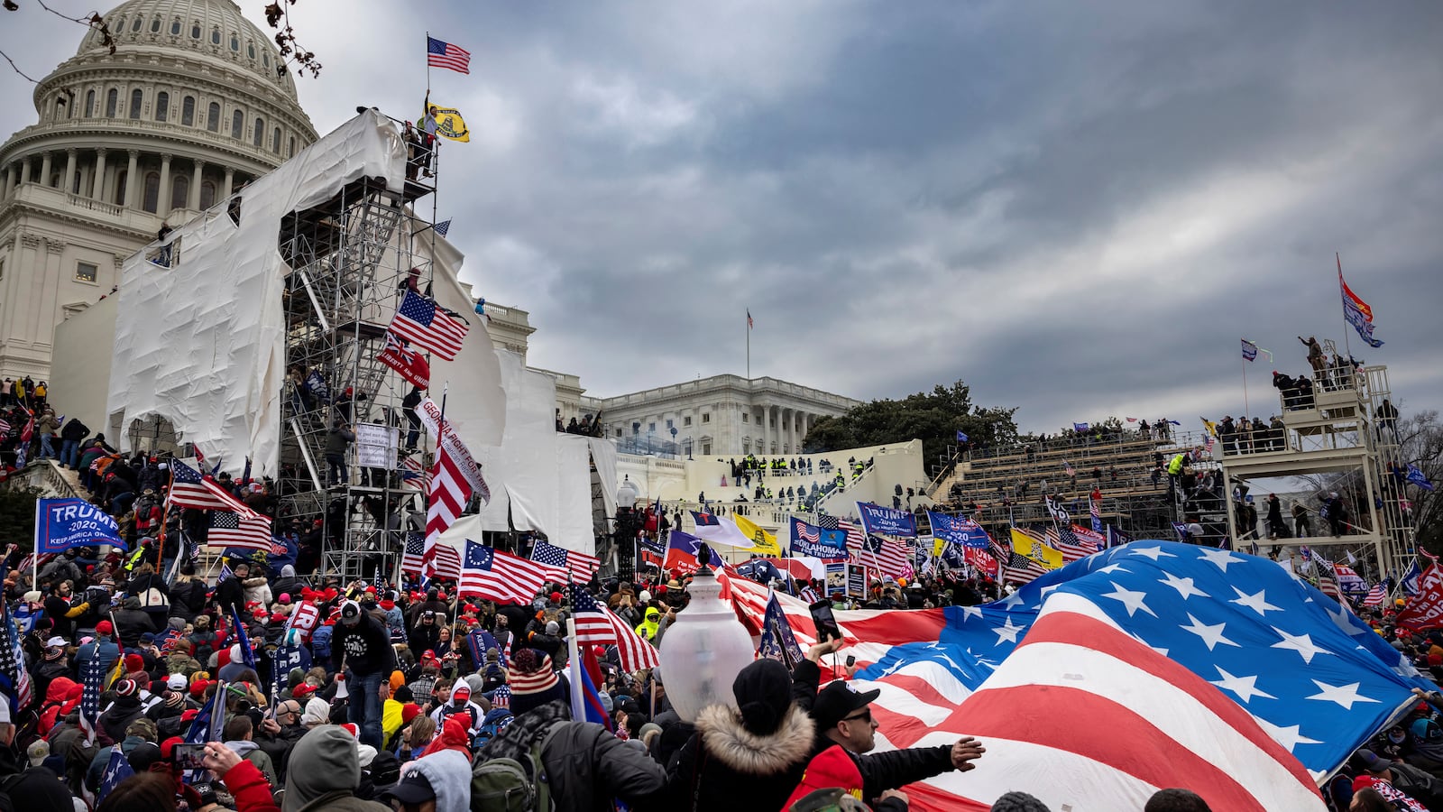 The riot outside the Capitol Building on Jan. 6, 2021