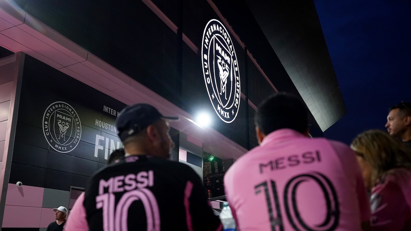 Inter Miami CF fans wearing Lionel Messi #10 jerseys prior to the 2023 U.S. Open Cup Final