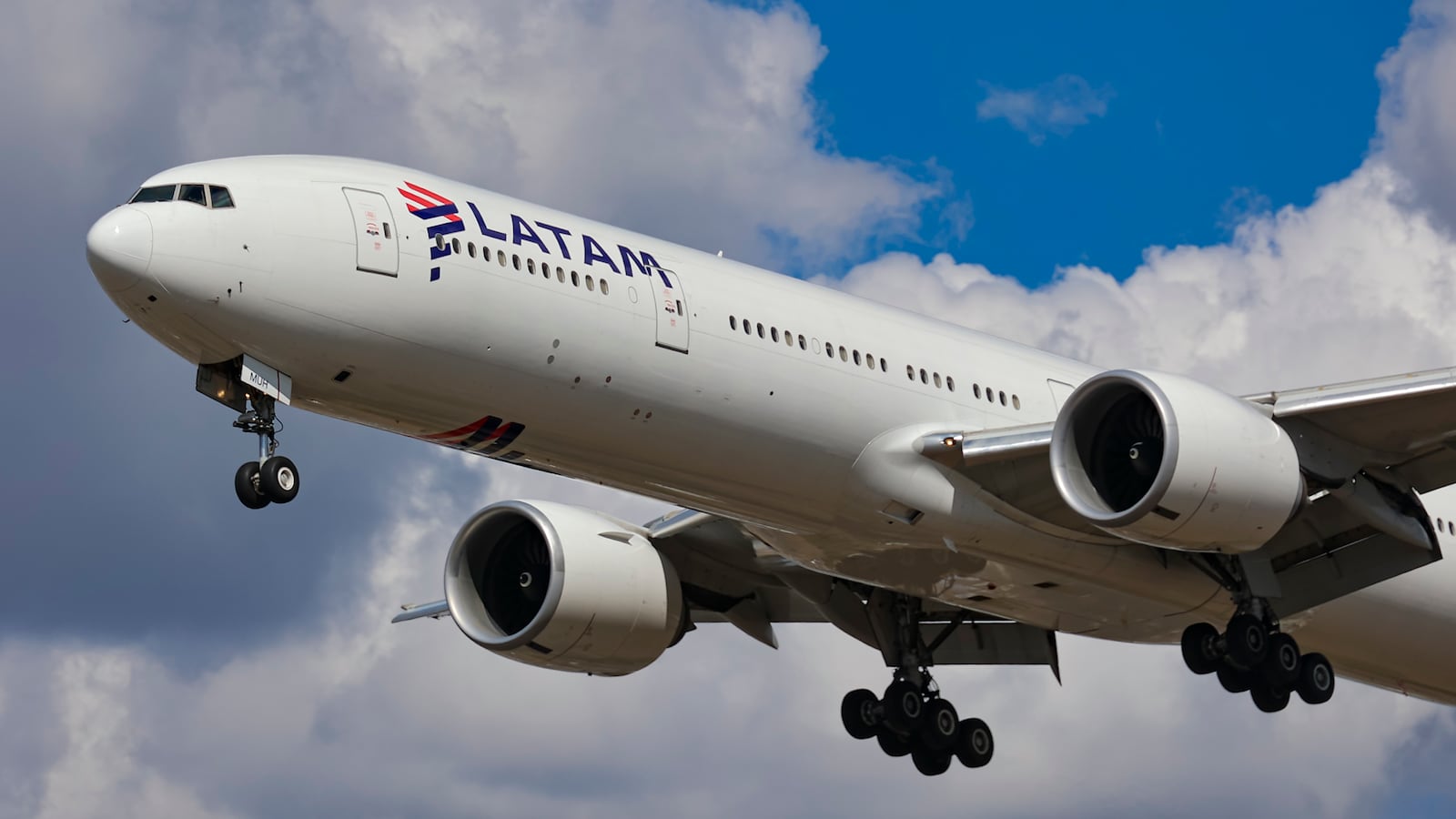 A picture of a LATAM Airlines Boeing 777 aircraft. LATAM Airlines pilot Ivan Andaur flying from Miami to Santiago, Chile, died early Tuesday after becoming incapacitated during the journey.