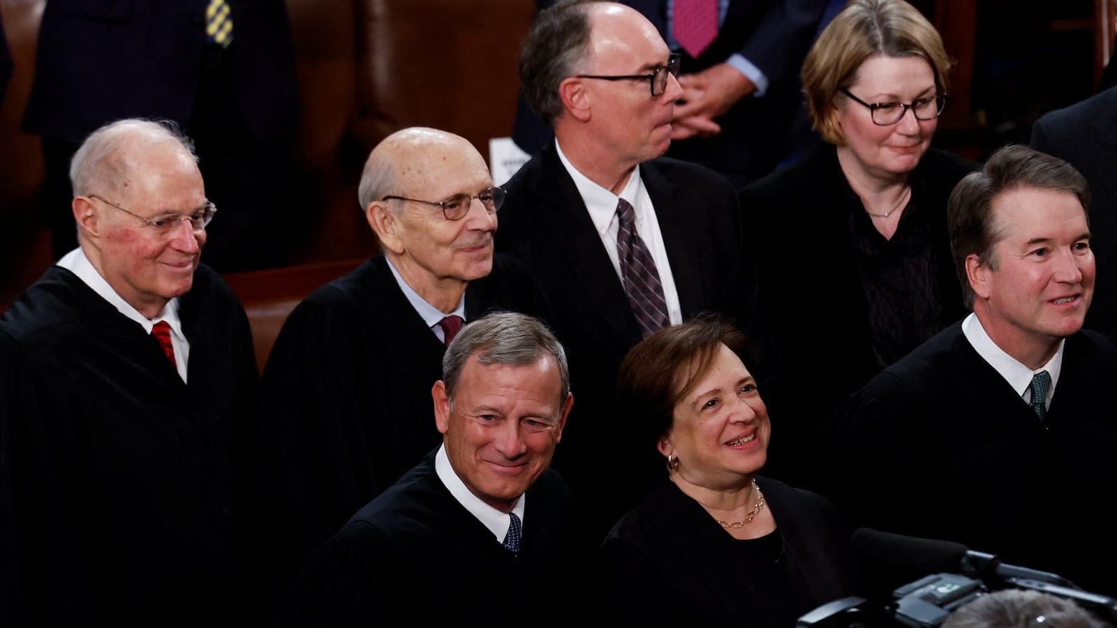 Supreme Court Justices arrive in the House Chamber prior to U.S. President Joe Biden delivering his State of the Union address at the U.S. Capitol in Washington, DC.