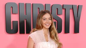 LONDON, ENGLAND - OCTOBER 17: Sydney Sweeney attends the "Christy" Headline Gala at the 69th BFI London Film Festival at The Royal Festival Hall on October 17, 2025 in London, England.