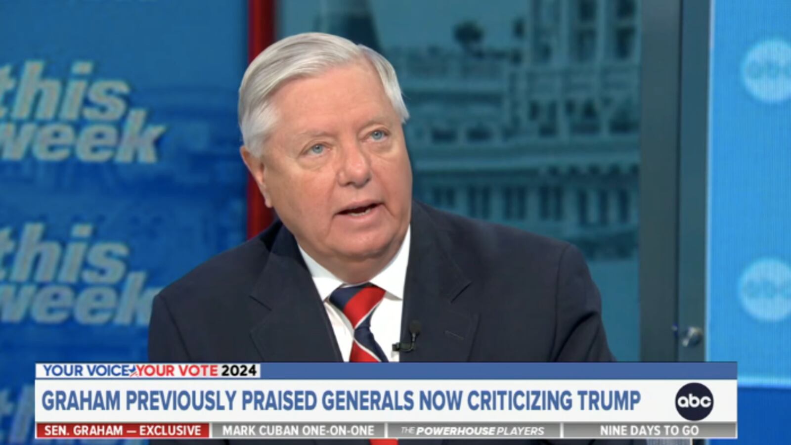 Lindsey Graham on ABC's 'This Week.'