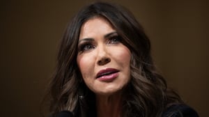 UNITED STATES - DECEMBER 11: Homeland Security Secretary Kristi Noem testifies during the House Homeland Security Committee hearing titled "Worldwide Threats to the Homeland," in Cannon building on Wednesday, December 11, 2025. (Tom Williams/CQ-Roll Call, Inc via Getty Images)