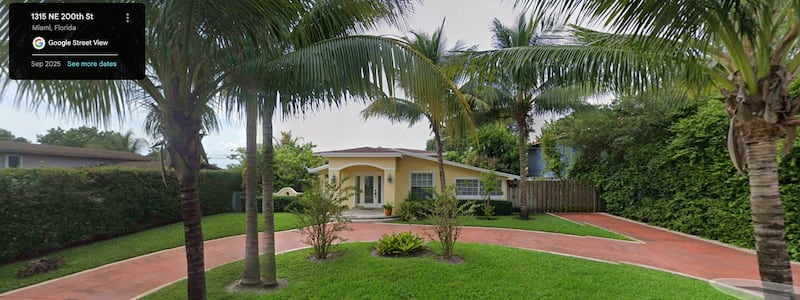The Miami home where Claudio Valente last lived.