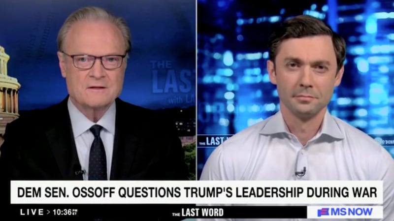 Lawrence O'Donnell interviews Jon Ossoff on The Last Word.