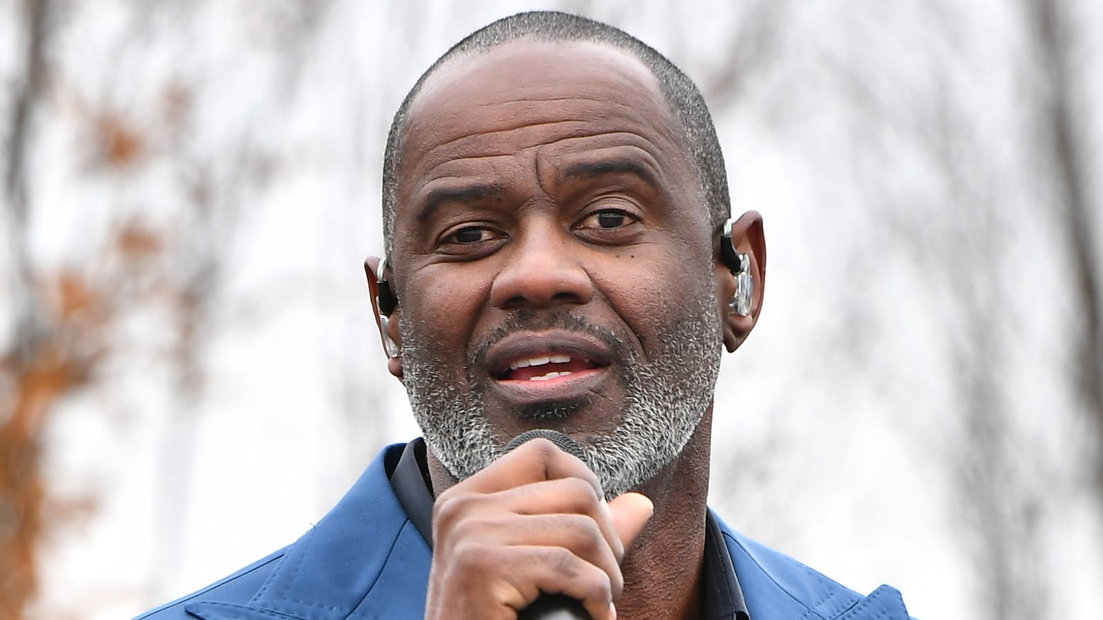 Singer Brian McKnight performs onstage during Souls To The Polls Drive-In Rally for Raphael Warnock