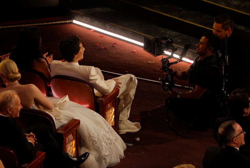 Timothée Chalamet at the Oscars