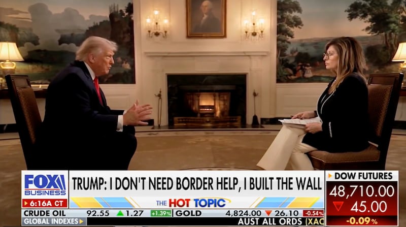 Donald Trump and Maria Bartiromo