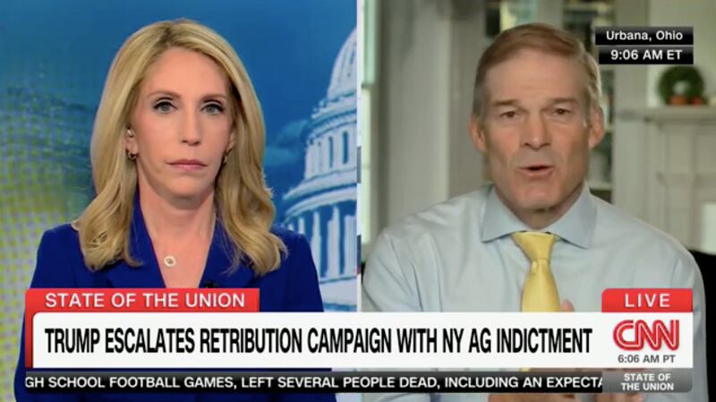 Jim Jordan on State of the Union with Dana Bash.