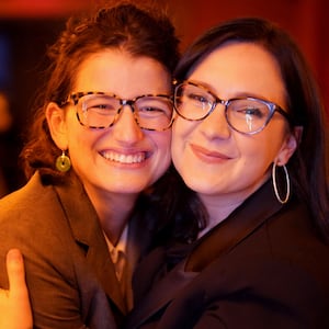 WASHINGTON, DC - JANUARY 18: (L-R) Nellie Bowles and Bari Weiss attend as The Free Press' Honestly with Bari Weiss hosts Amy Chua presented by Uber and X on January 18, 2025 in Washington, DC. (Photo by Leigh Vogel/Getty Images for Uber, X and The Free Press)
